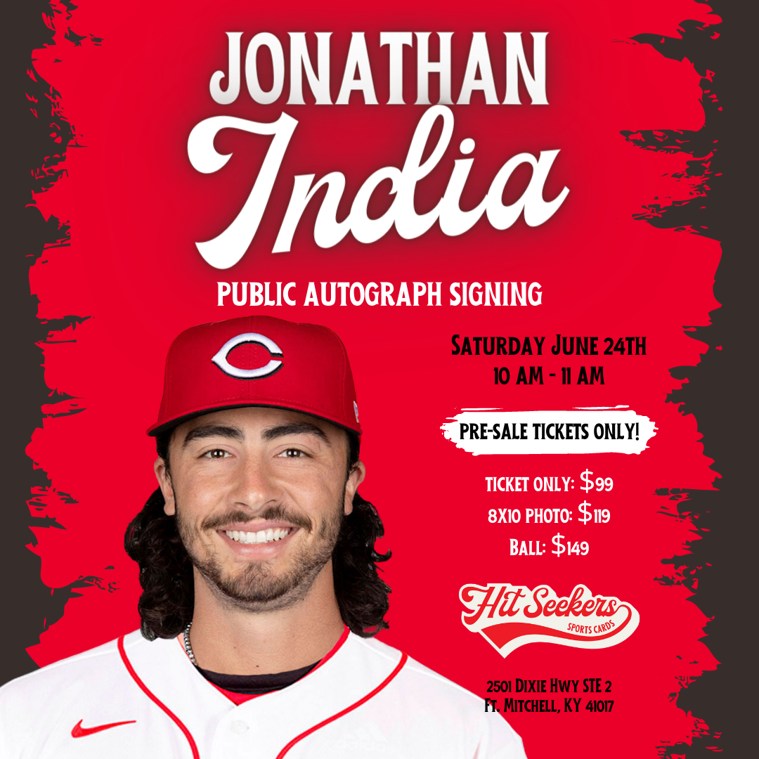 Framed Autographed/Signed Jonathan India 33x42 Cincinnati Red Jersey JSA COA
