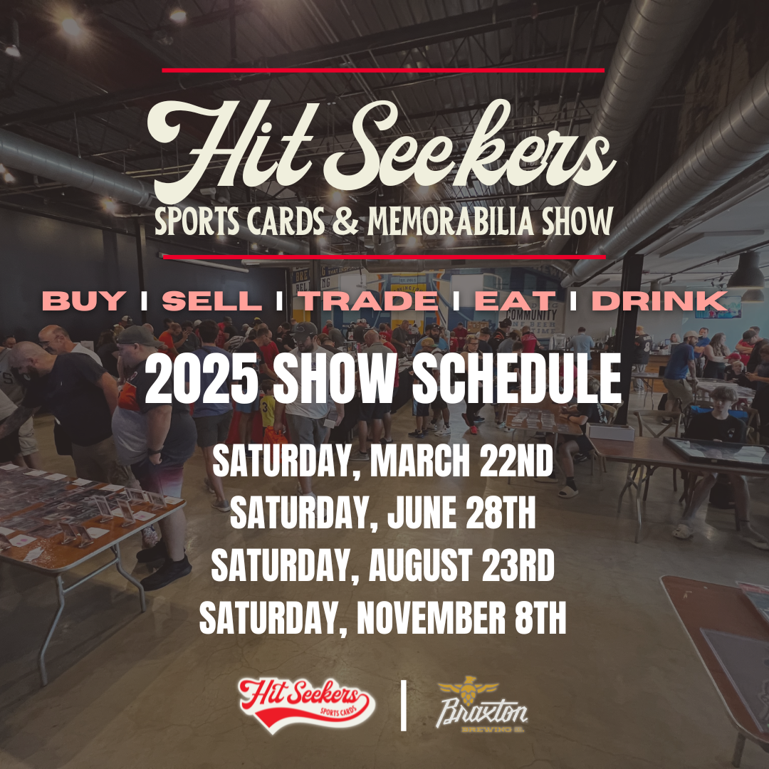 2025 Hit Seekers Card Show Vendor Table - March 22nd Show