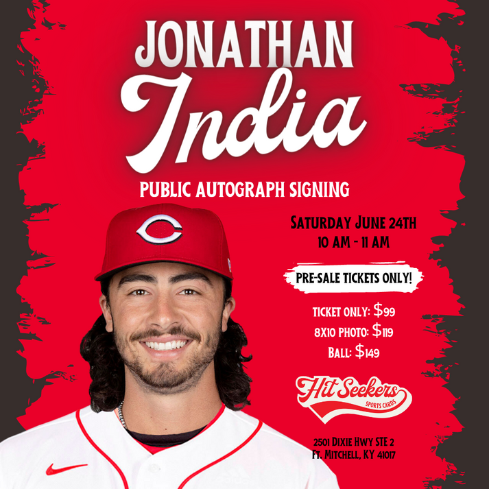 Jonathan India - In Shop Autograph Signing – Hit Seekers Sports Cards