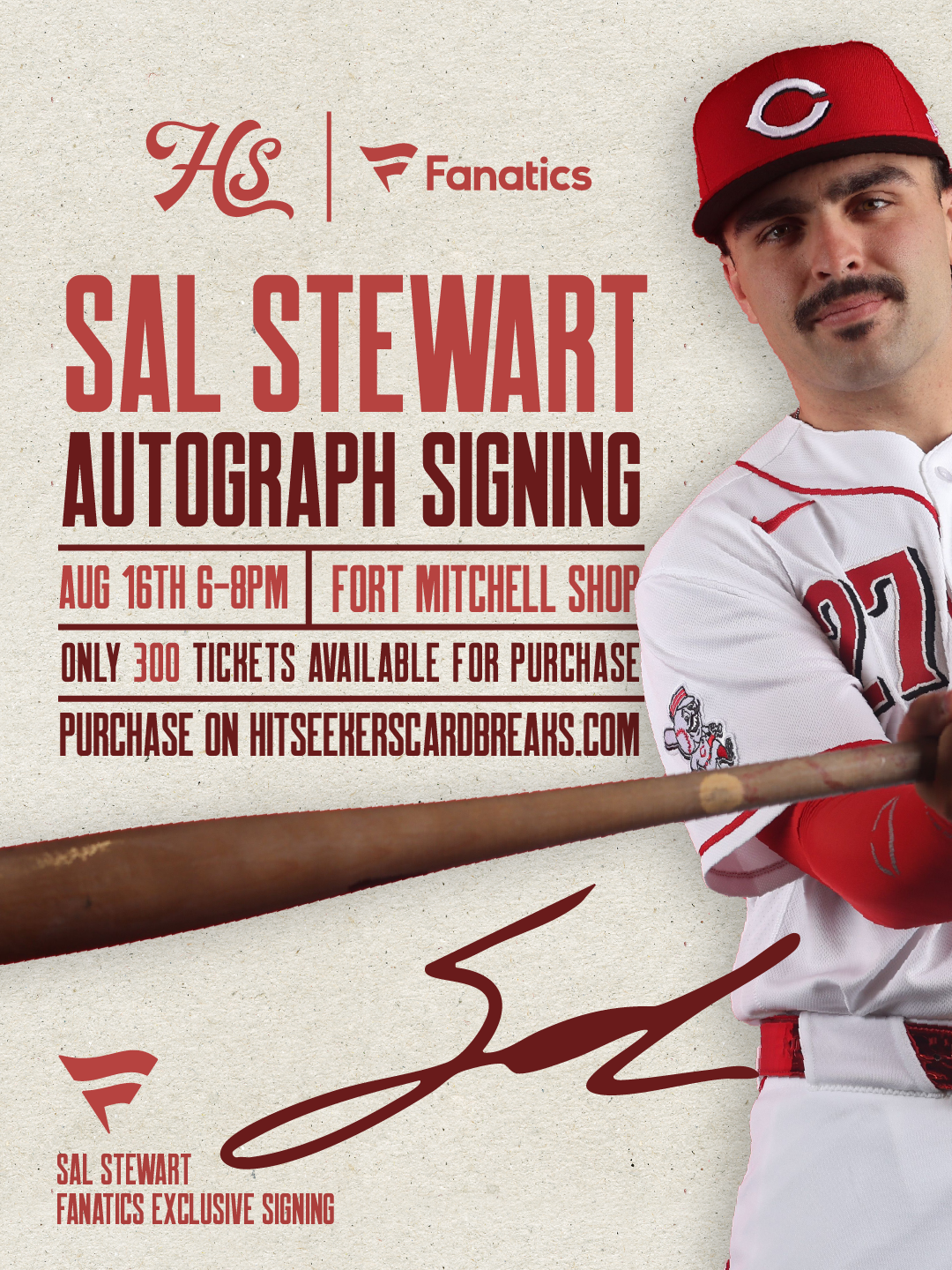 Sal Stewart - In Shop Autograph Signing