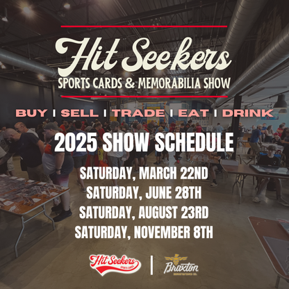 2025 Hit Seekers Card Show Vendor Table - June 28th Show